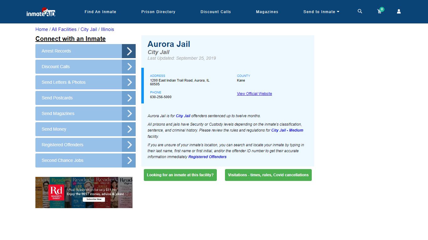 Aurora Jail | Inmate Locator